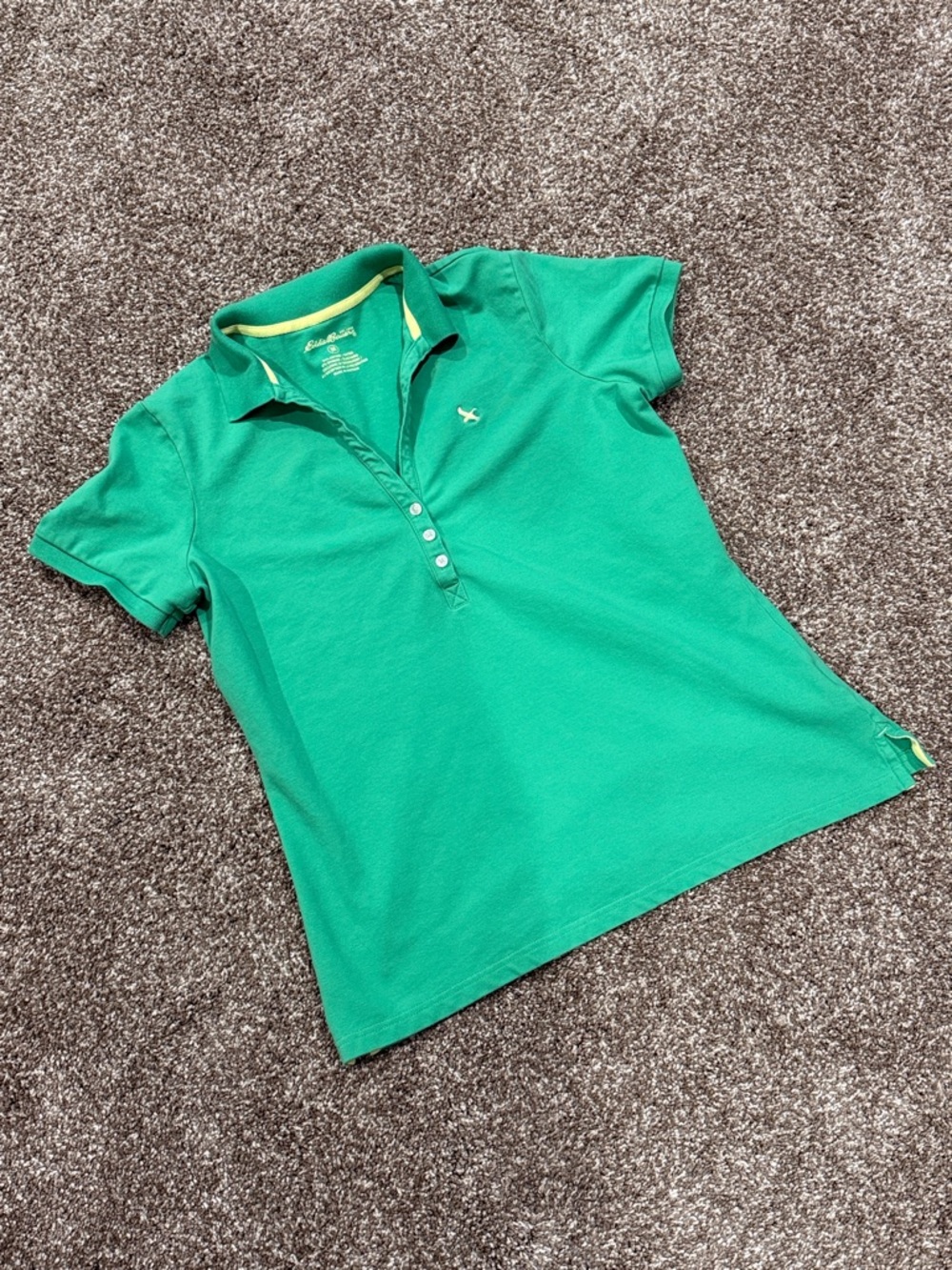 Women’s Eddie Bauer Green Polo Button-Down Shirt